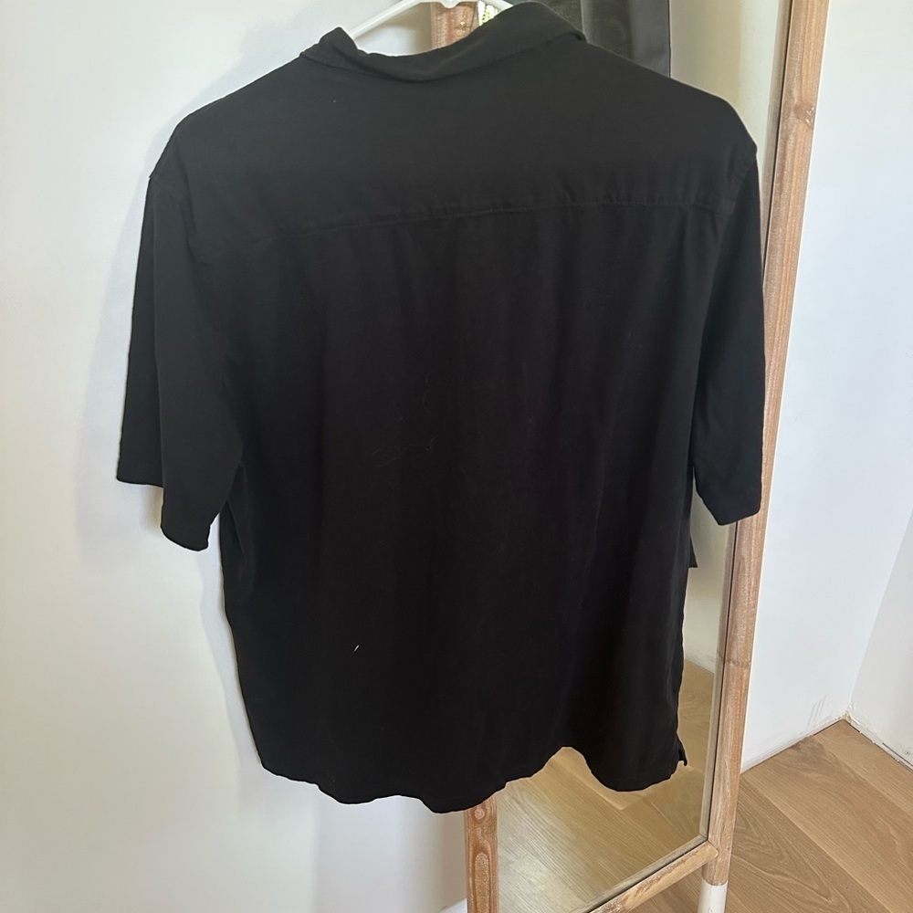 George Men's 100% cotton Black Button-Up Shirt - Picture 2 of 4
